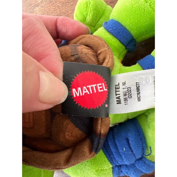Teenage Mutant Ninja Turtles Leonardo Plush Toy By Mattel 2023 Green & Blue With - Picture 4 of 4